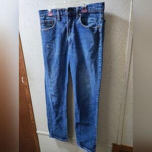 Vintage Levis 505 0217 Jeans Men 33x32 Levi's Zip Straight 70 80s USA Made Red